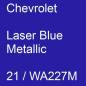 Preview: Chevrolet, Laser Blue Metallic, 21 / WA227M.